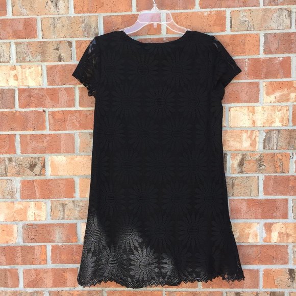 Forever 21 Size Medium Women Black Dress Short LBL  NWT Short Sleeve - Picture 4 of 10